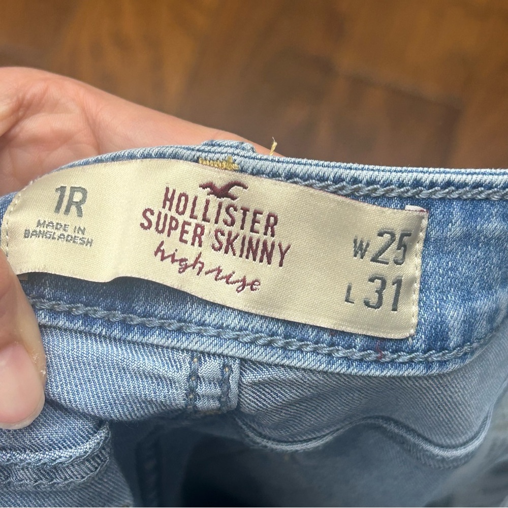Hollister high rise super skinny Light Blue Jeans - Picture 6 of 6